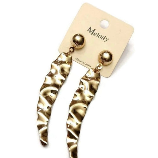 Gold finish leaf dangles