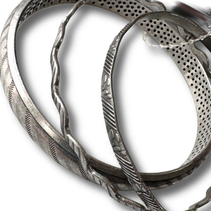 Pewter Bangle Set