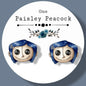 Coraline inspired handmade stud earrings