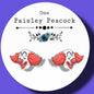 Bozo clown earrings
