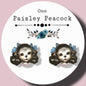 Vintage girl puppy dog earrings