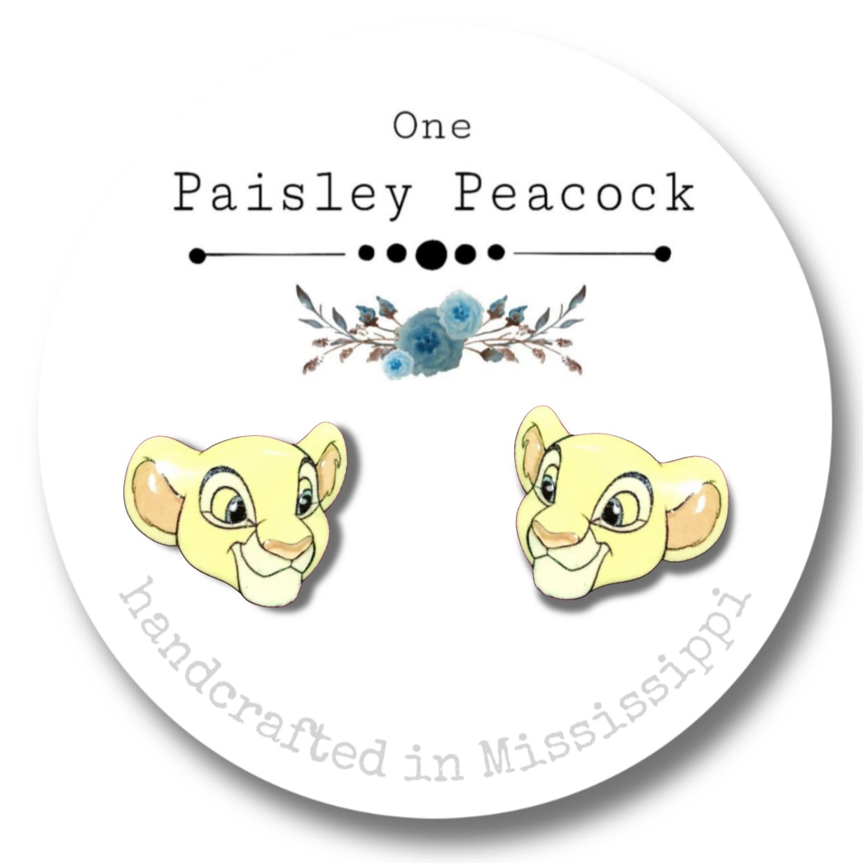 Cat Stud Earrings-nala Lion King