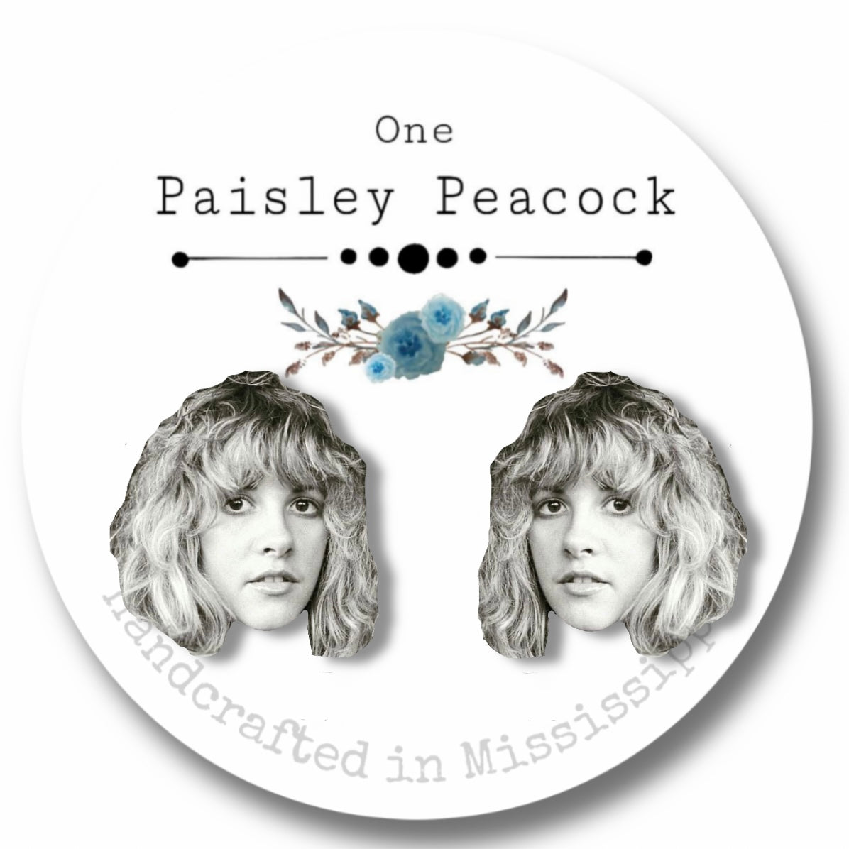 Celebrity earrings-young Stevie Nicks