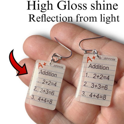 Dangle Earrings Math Test