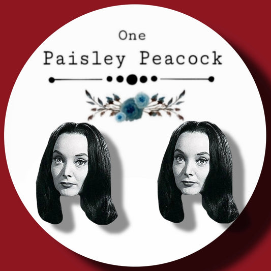 Morticia Addams inspired earrings