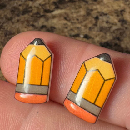 Stud Earrings-pencils