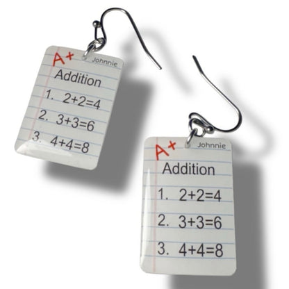 Dangle Earrings Math Test