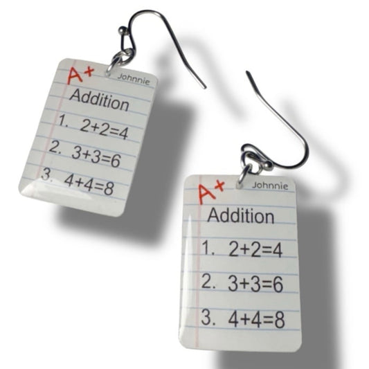 Dangle Earrings Math Test