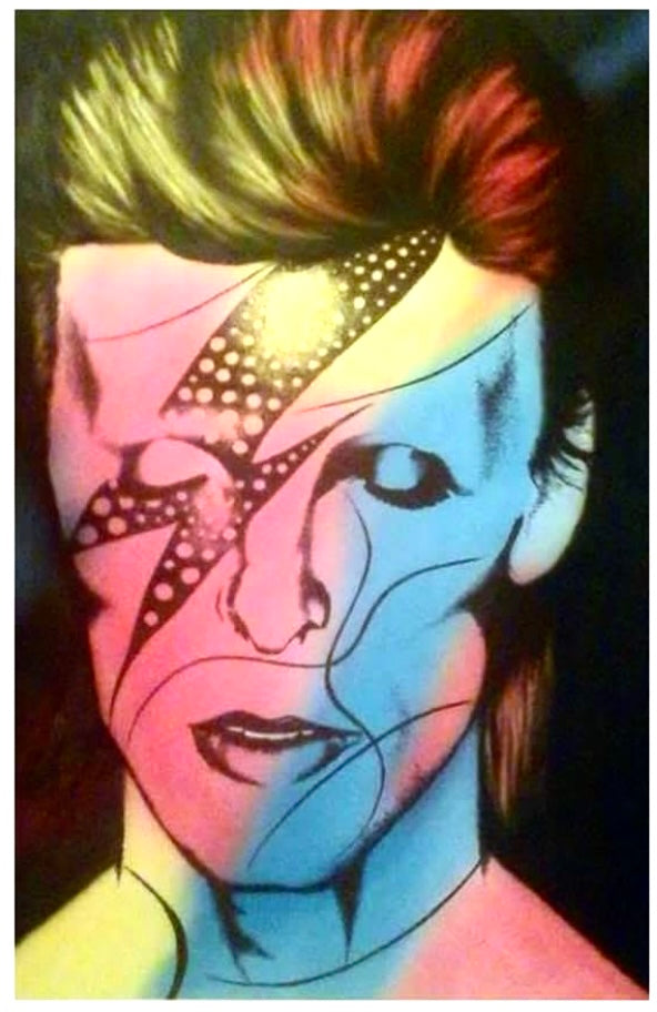 Airbrushed art- Bowie