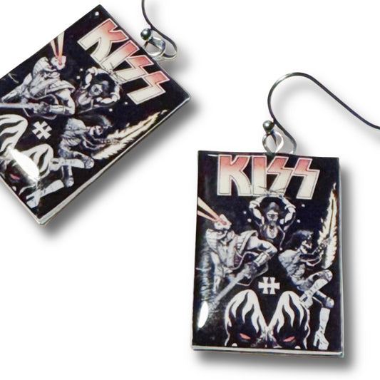 Rock Band Earrings-K I S S