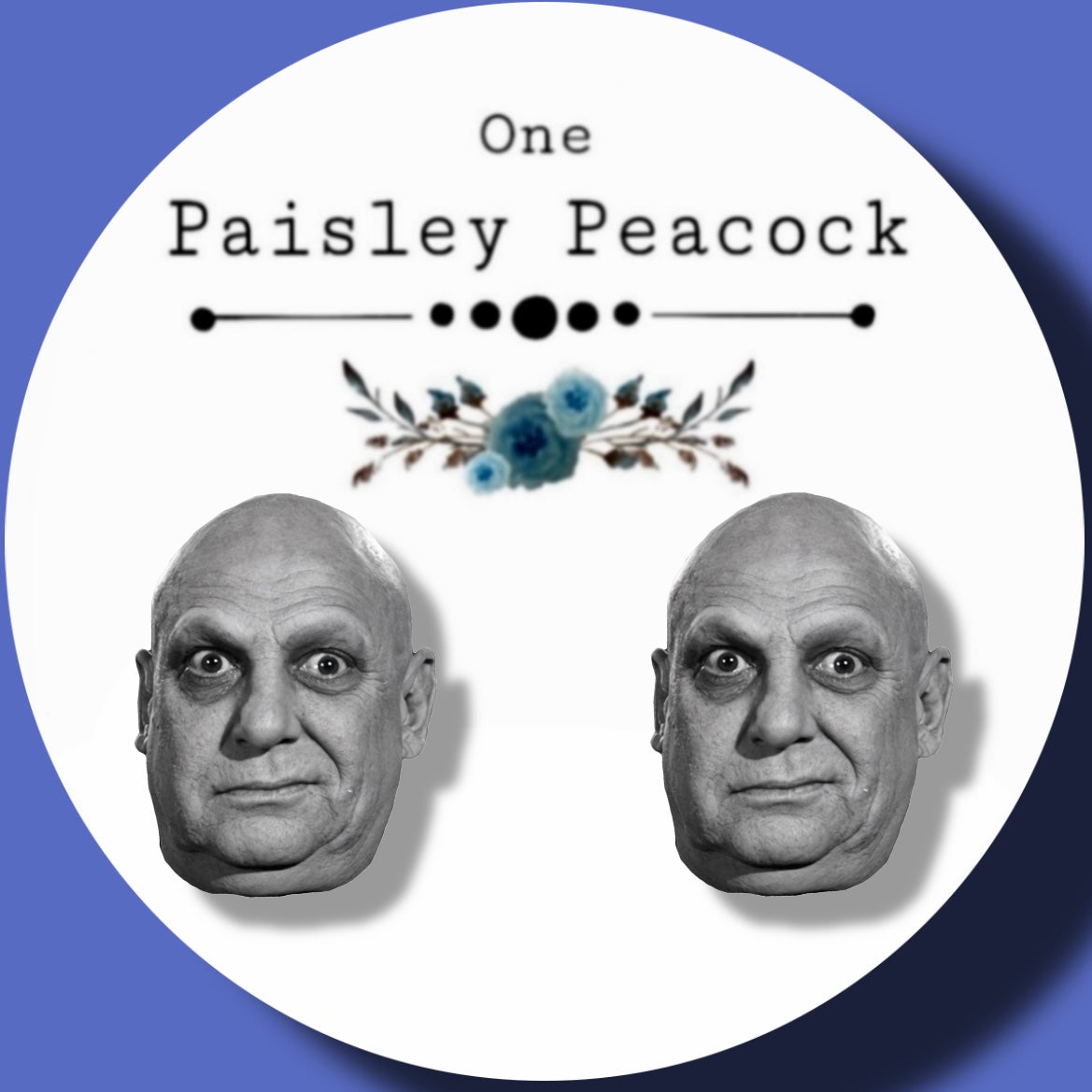 Uncle Fester stud earrings Addam’s family inspired
