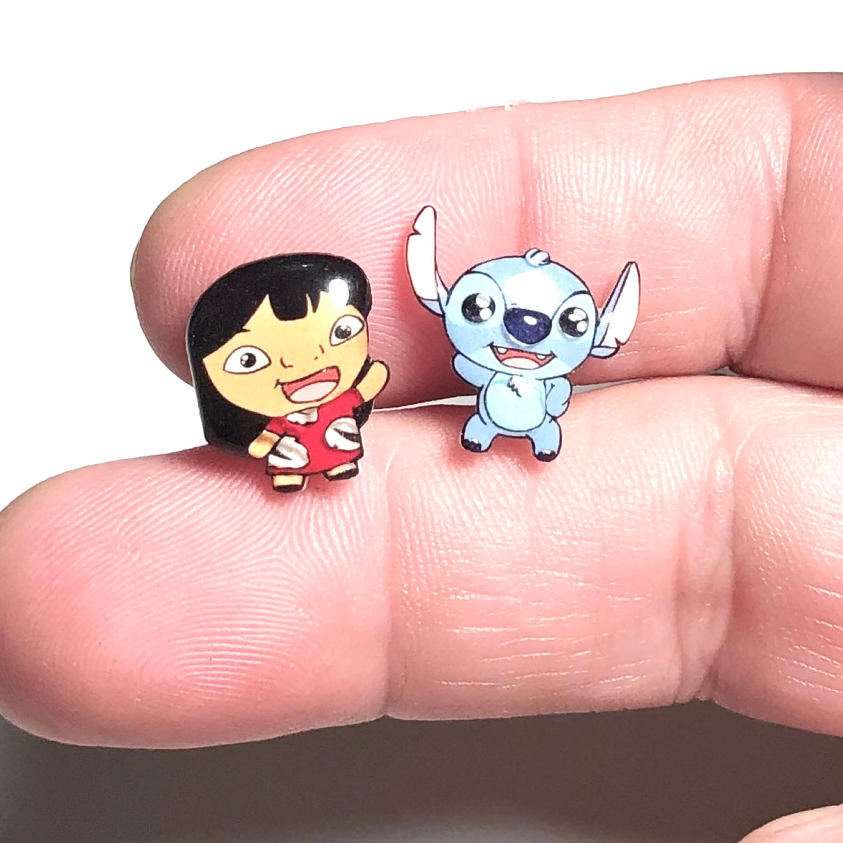 Cartoon stud earrings- lilo stitch