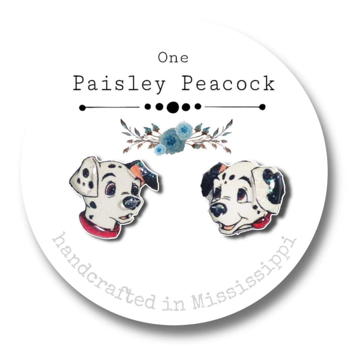 Dog Stud Earrings-Dalmatian