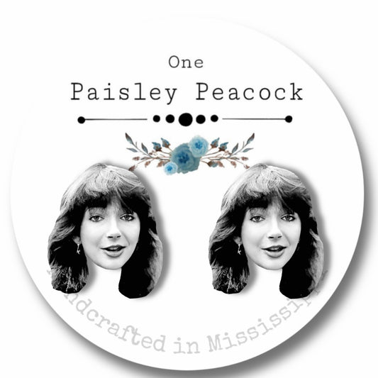 Celebrity earrings-young Kate Bush