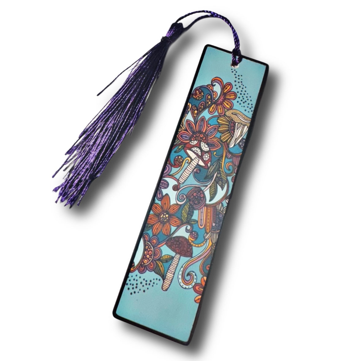 Book mark-flowers & mushrooms