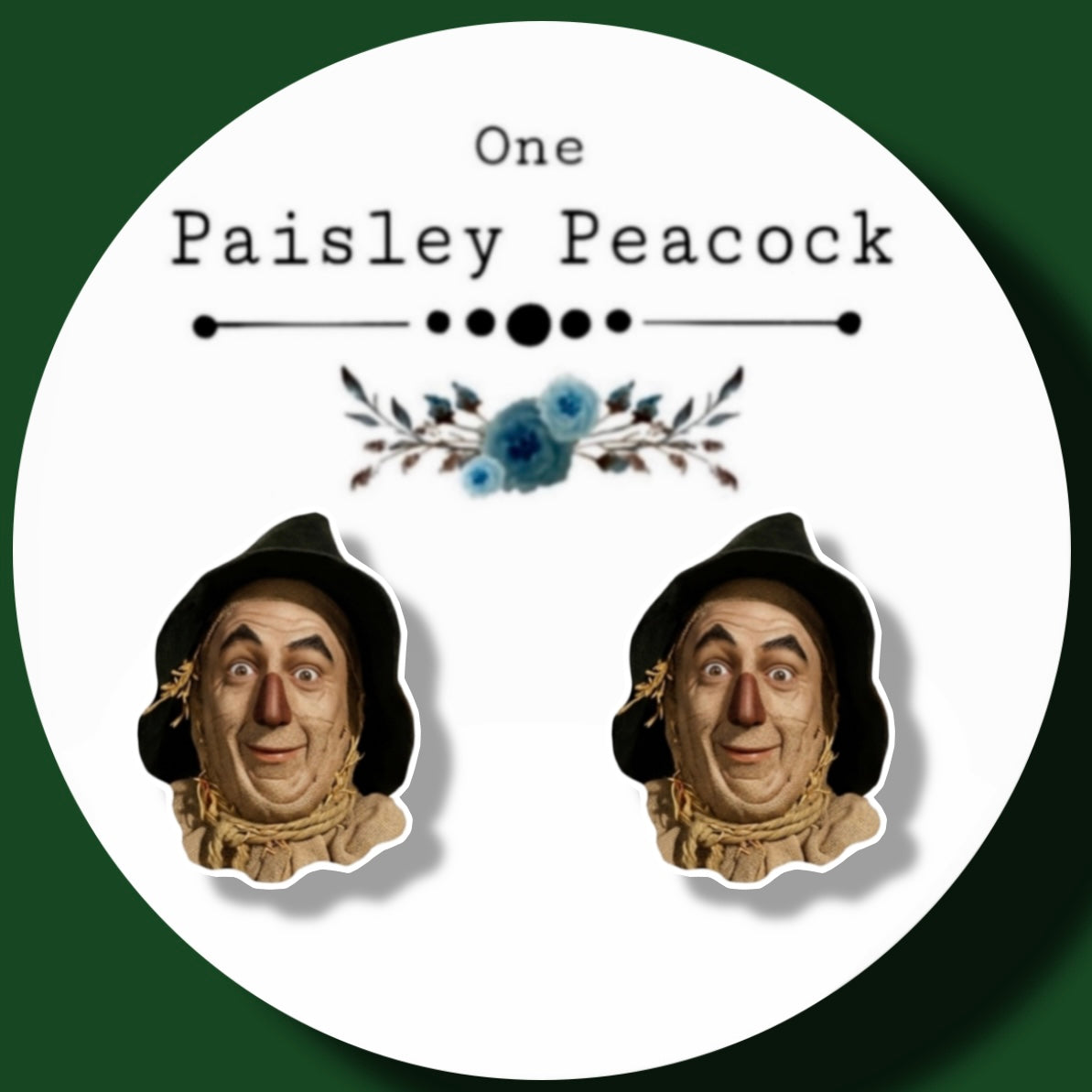 Scarecrow earrings wizard of Oz