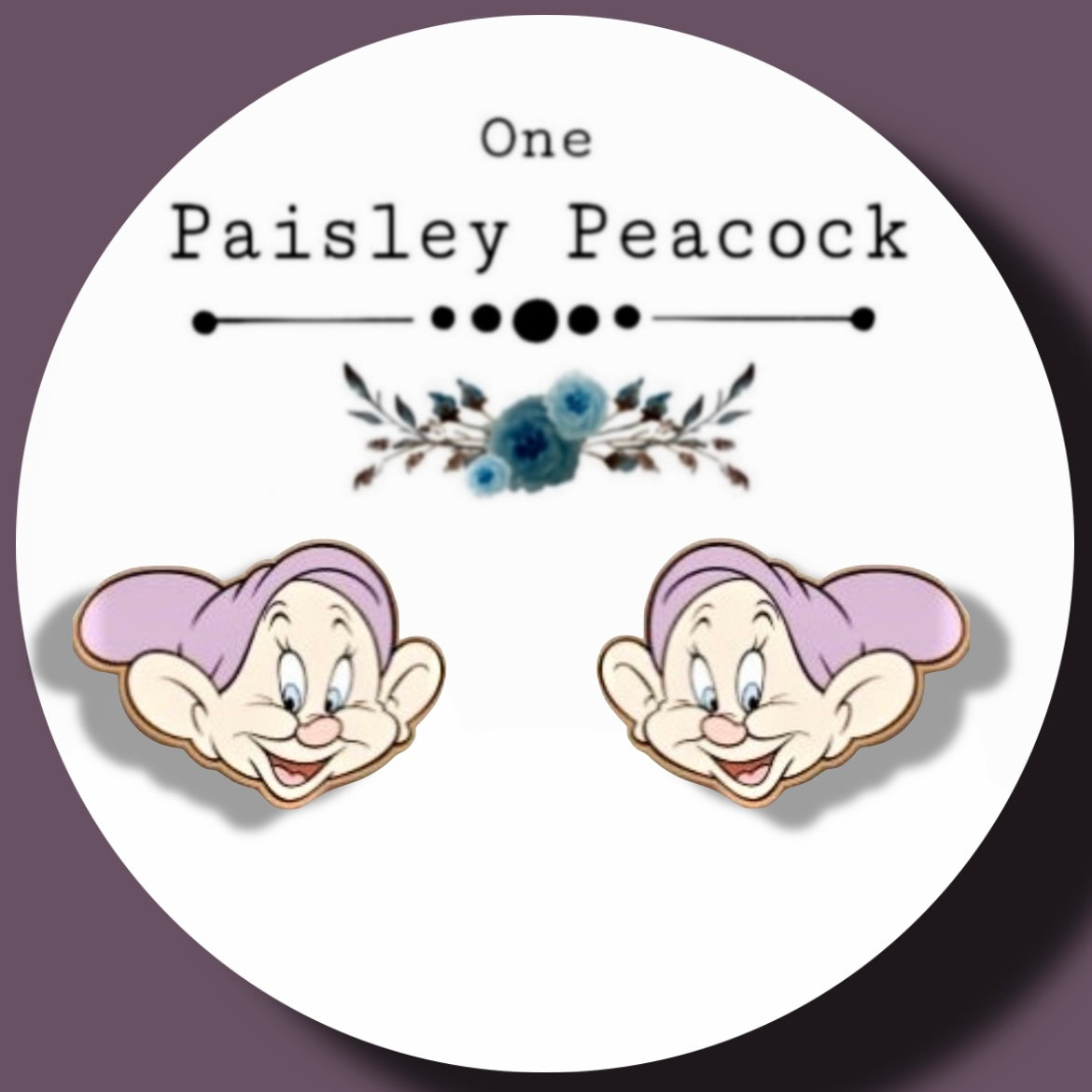 Dopey Dwarf stud earrings