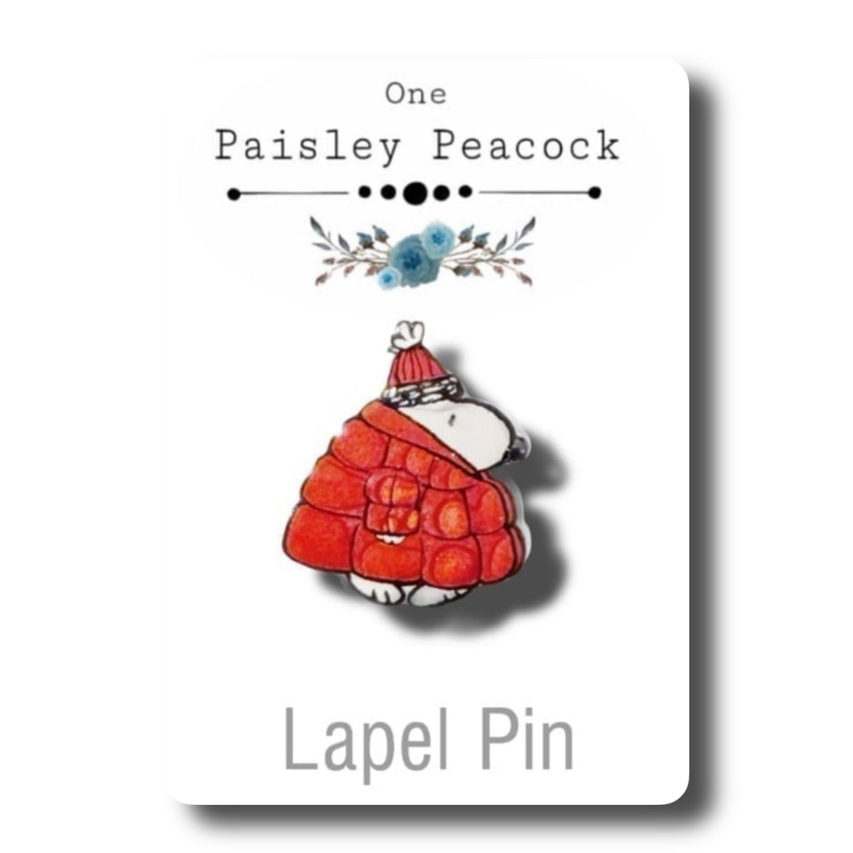 Your choice of jewelry-snoopy red puffer