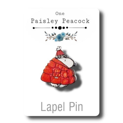 Your choice of jewelry-snoopy red puffer