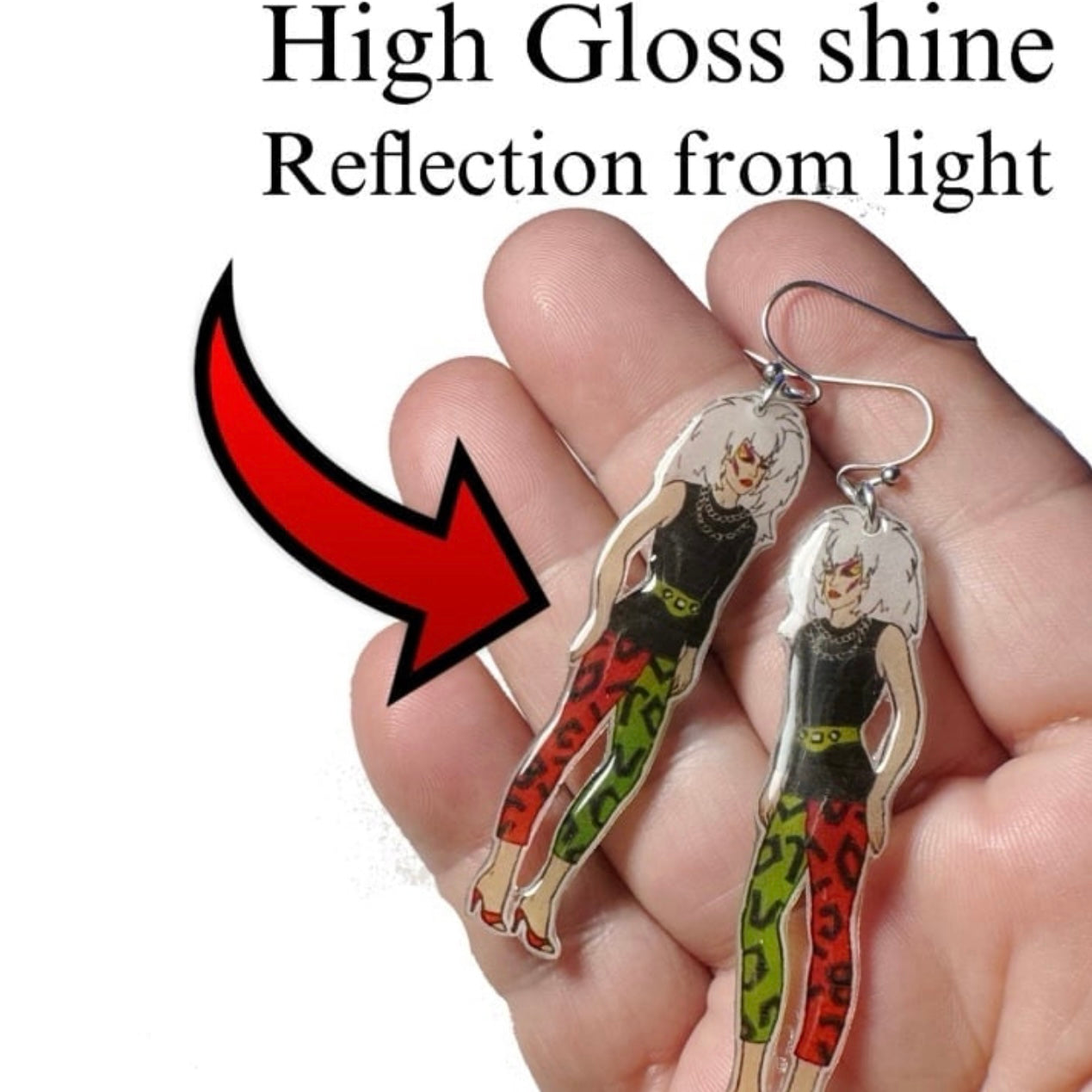 80's Jem Dangle Earrings